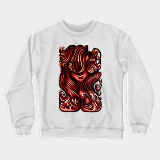 Luscious Locks - Chile Oil Red Crewneck Sweatshirt